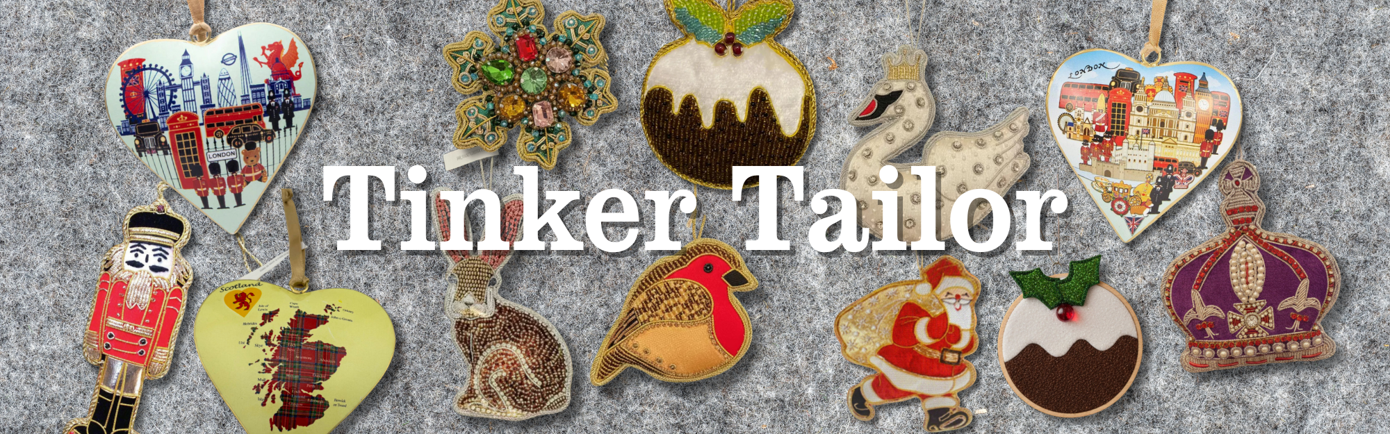 Tinker Tailor Ornaments