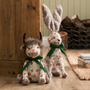 Door Stop - Hugo Highland Cow Door Stop Multicolour: 13 x 8.6 x 10.2 in
