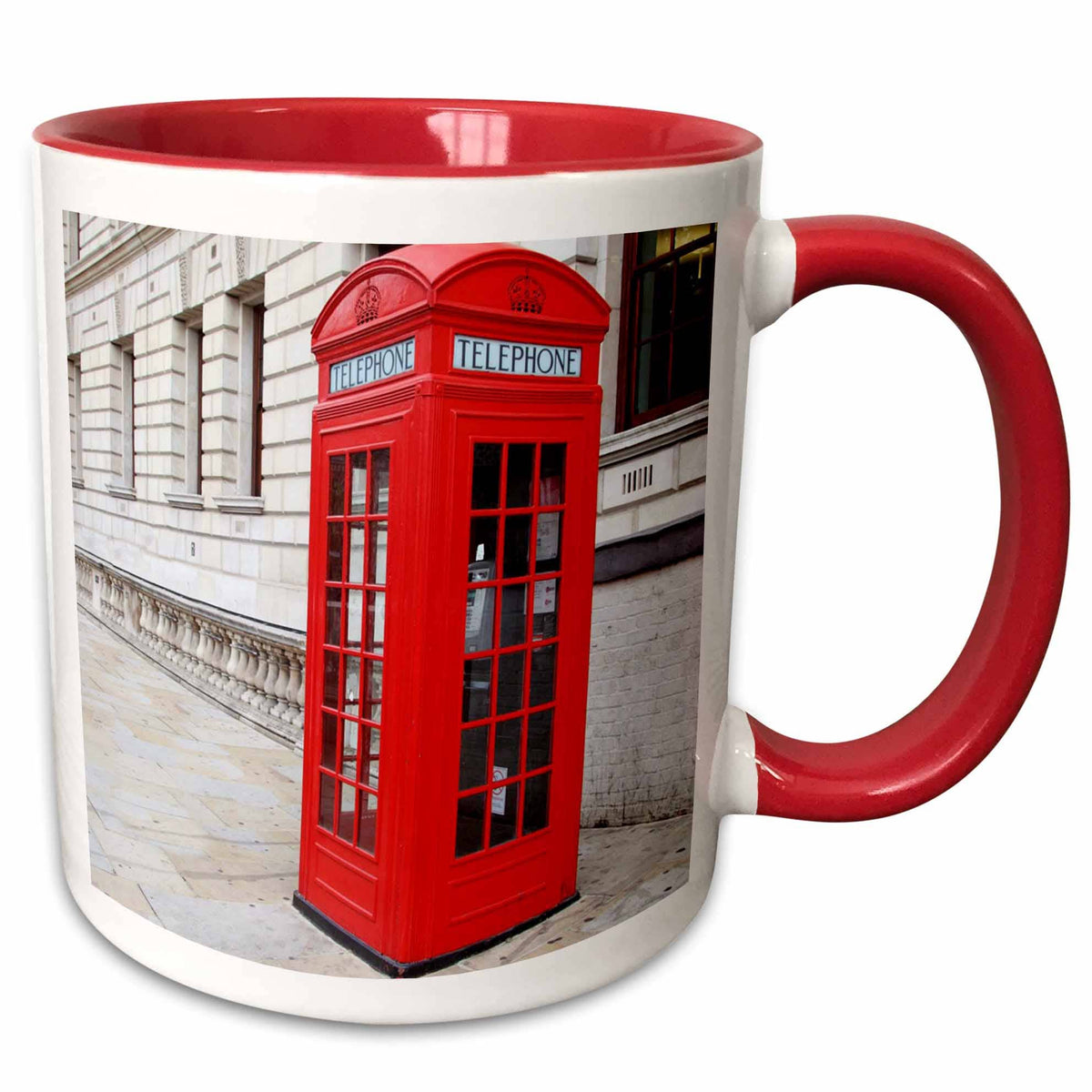 Mug 11oz - Two-Tone Red Londons Famous Red Phone Booth