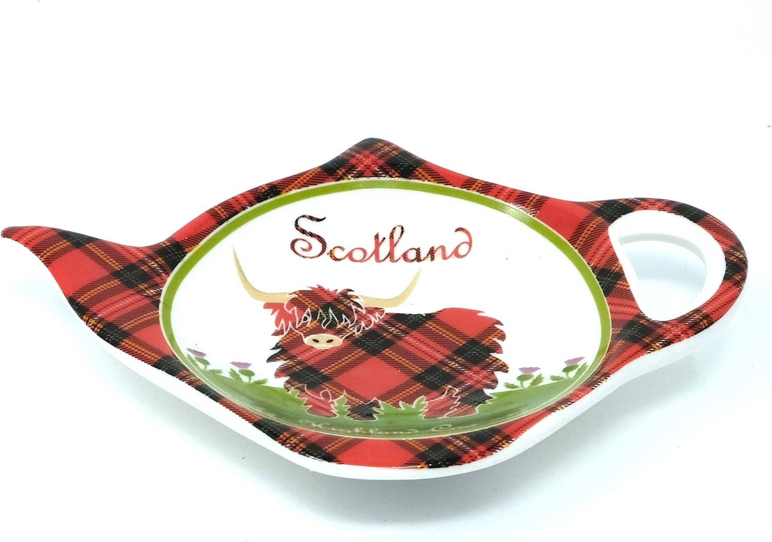 Teabag Holder Highland Cow Ceramic