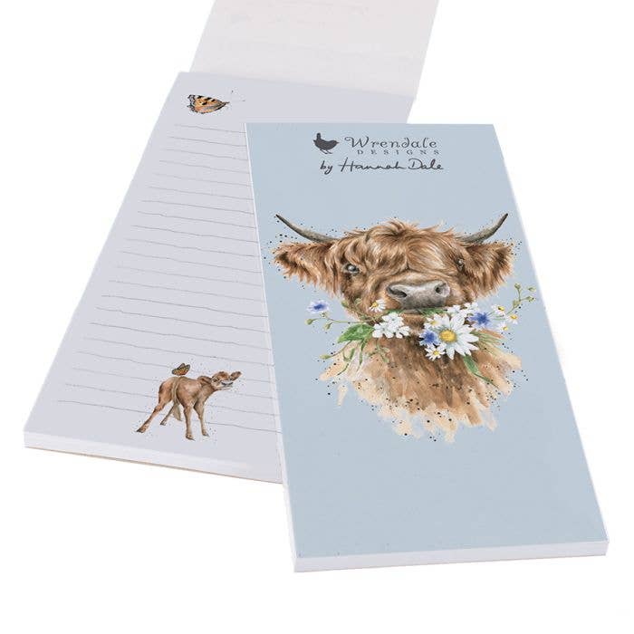 Shopping List Notepad (Magnetic) - Cow Daisy Coo