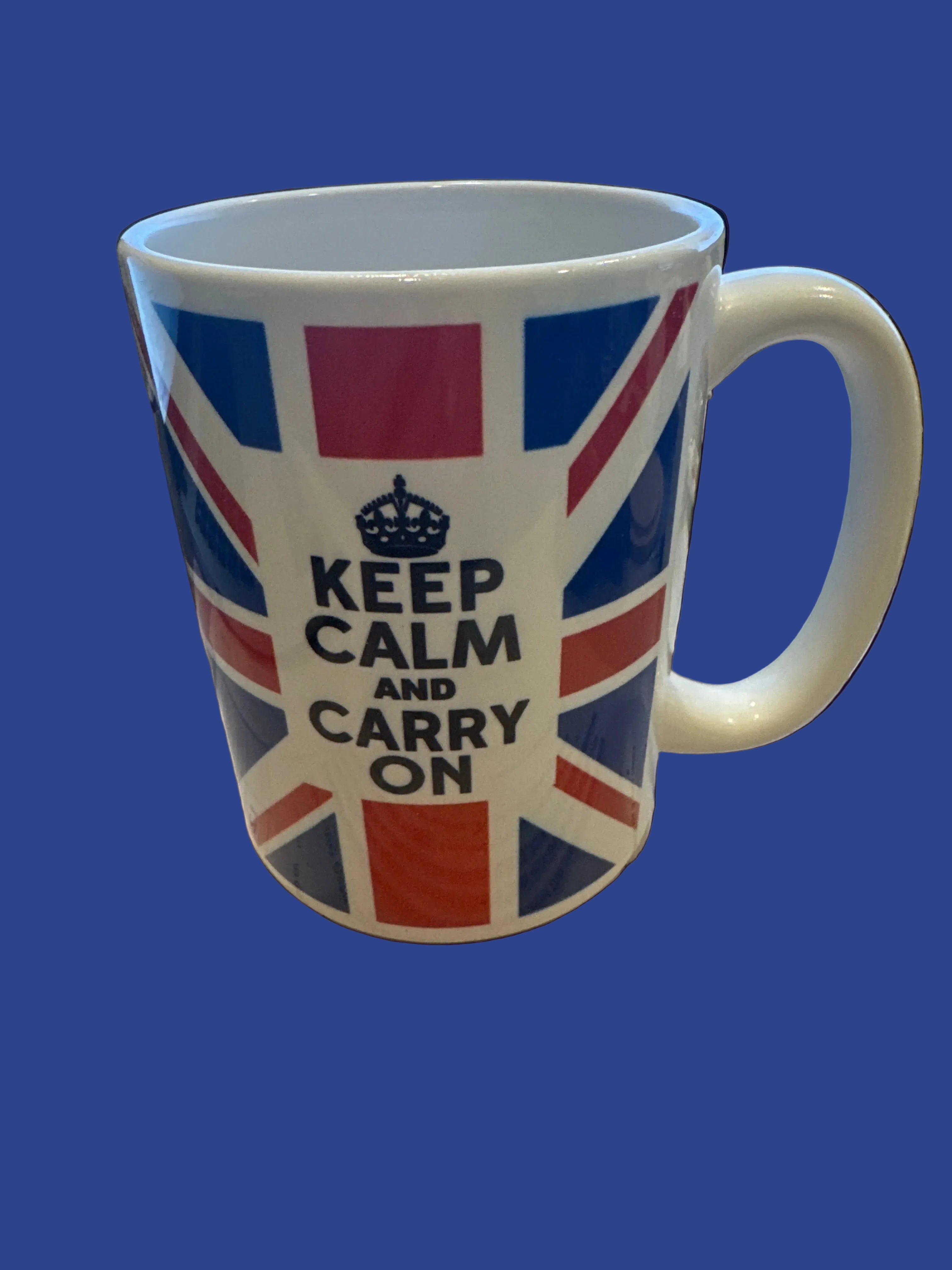 Mug 15oz. Custom made Union Jack Flag Keep Calm and Carry On