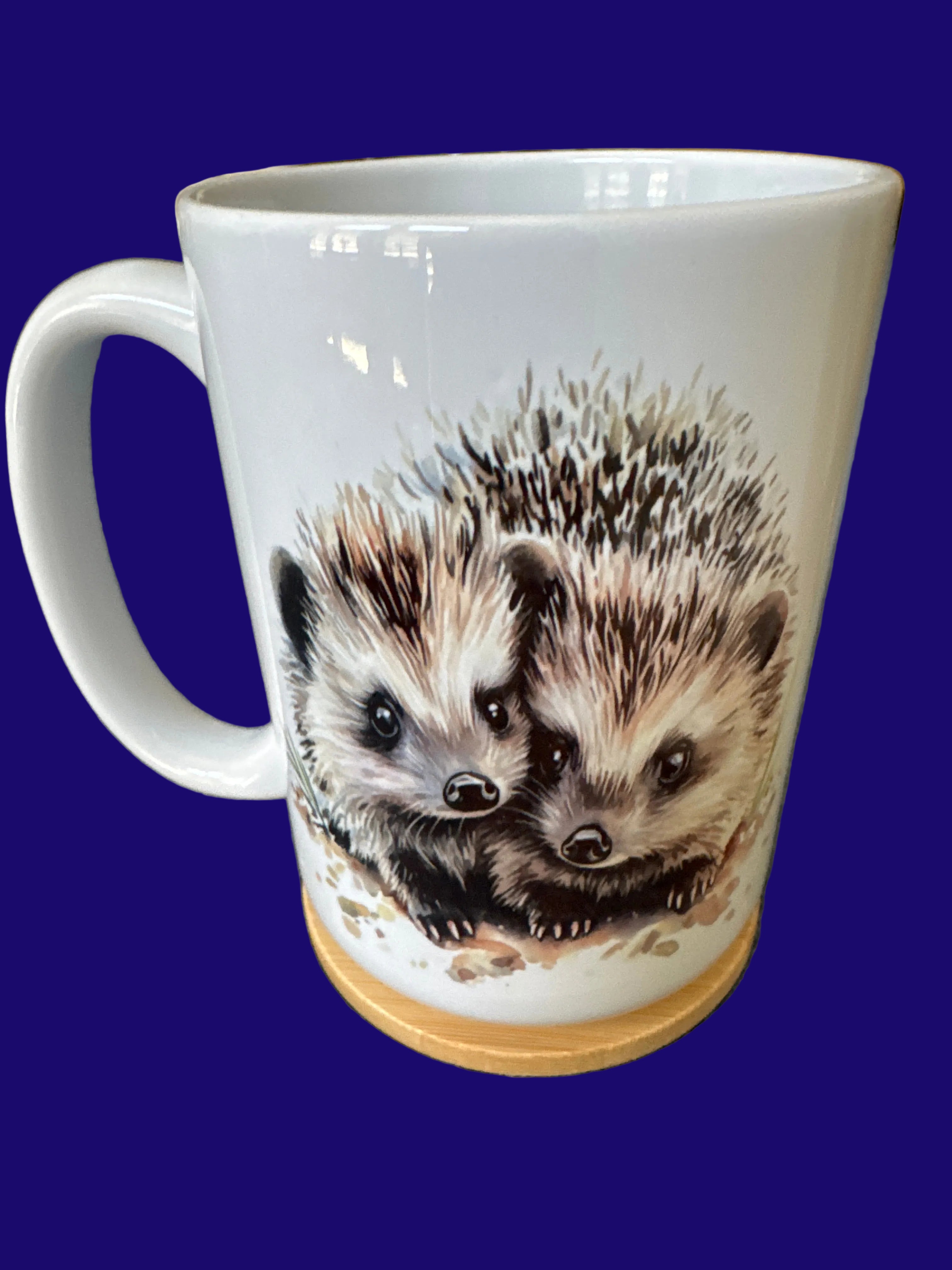 Mug 15oz Handmade Design - Pair of Hedgehog's