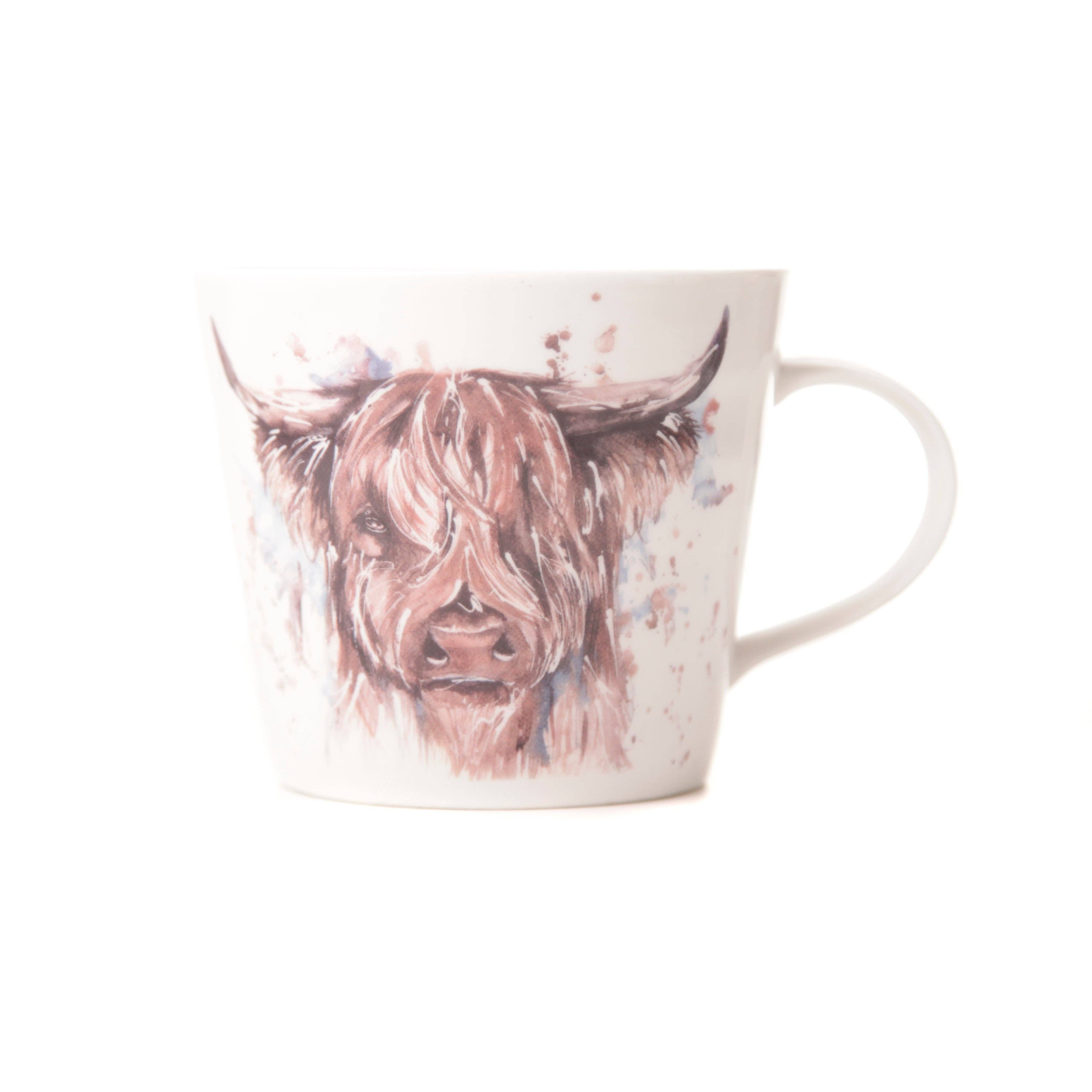 Mug - The Hebrides' Highland Cow Design Bone China