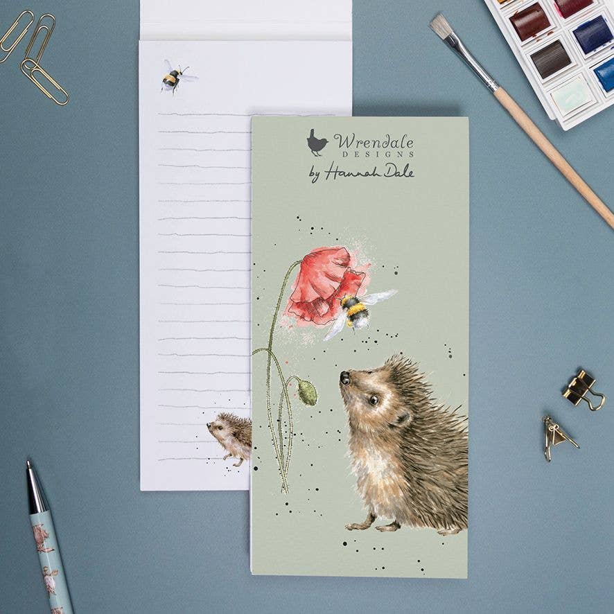 Shopping List Notepad (Magnetic) - Busy as a Bee with Hedgehog