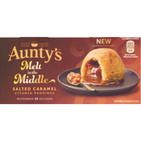 Aunty's Melt in the Middle Salted Caramel Puddings (2Pk) 200g