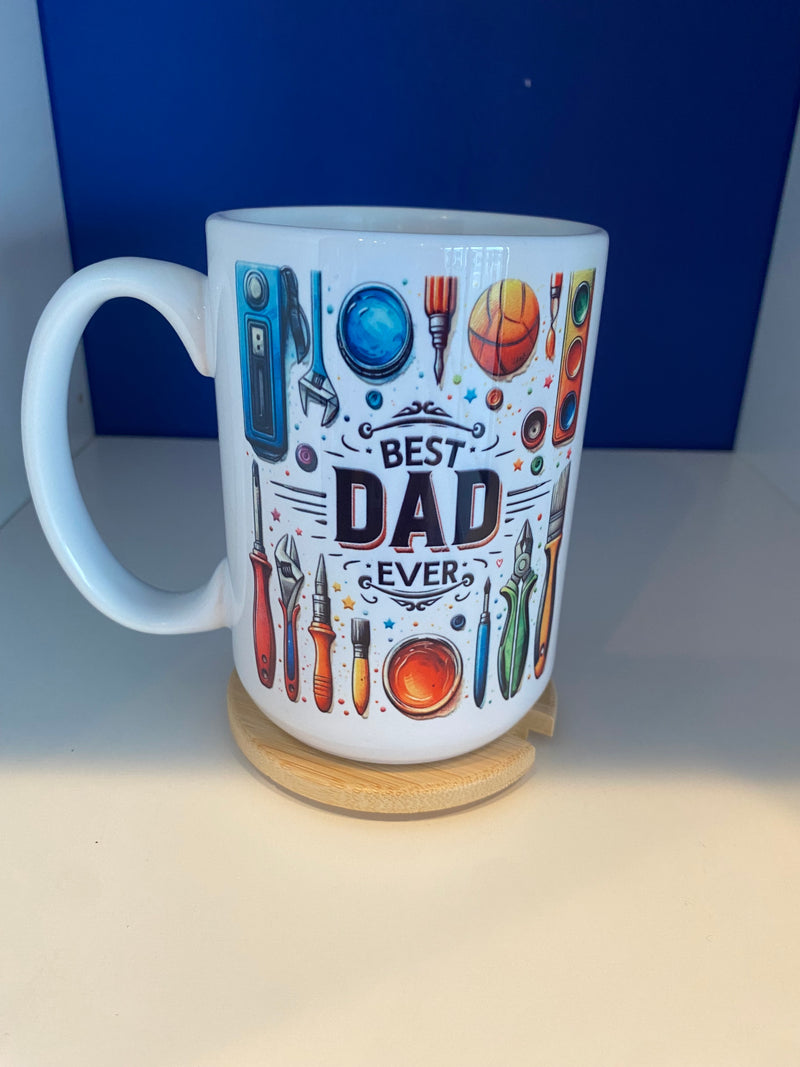 Custom Made Best DAD Ever Mug 15oz