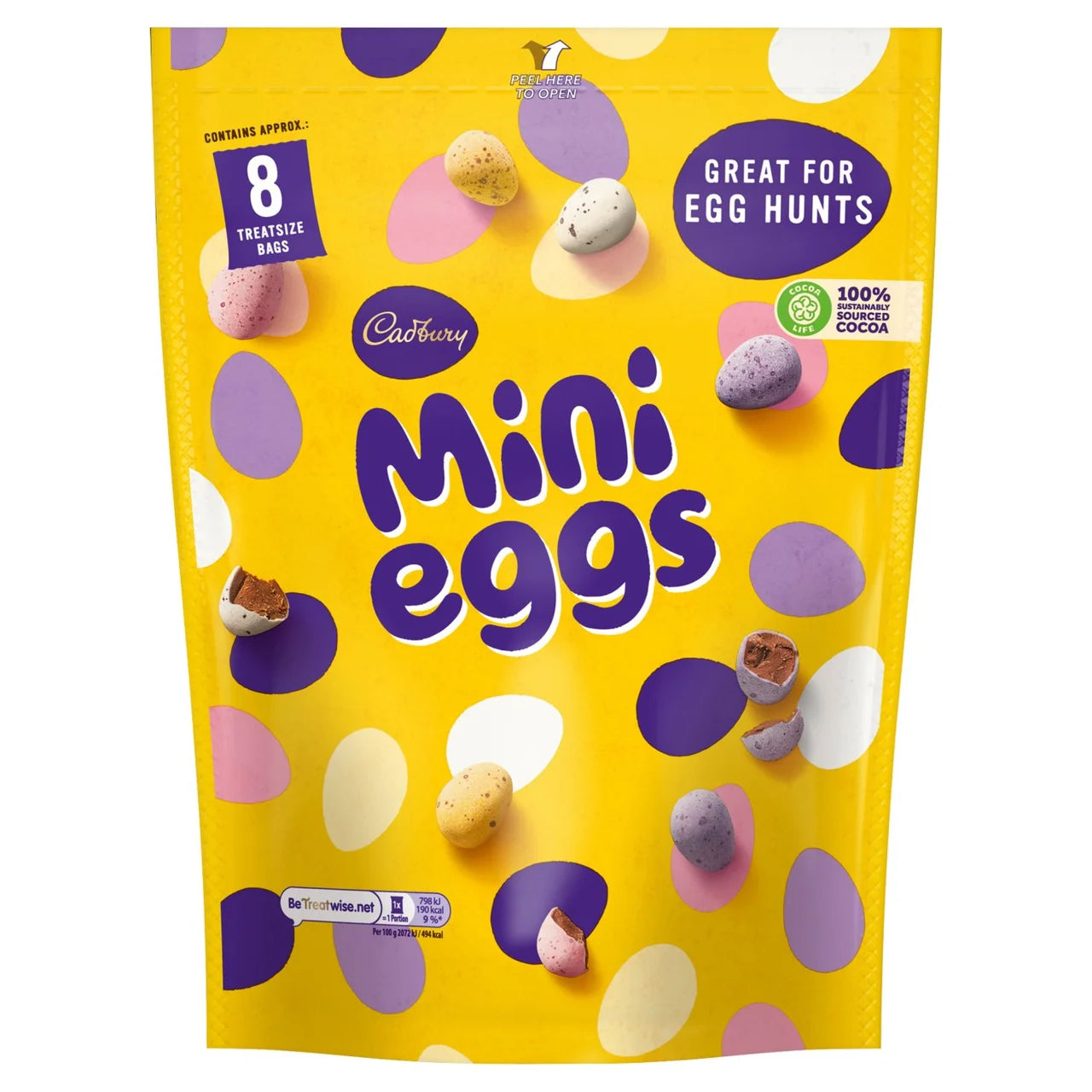 Cadbury Mini Eggs Pouch 287g (best before 31/07/26)