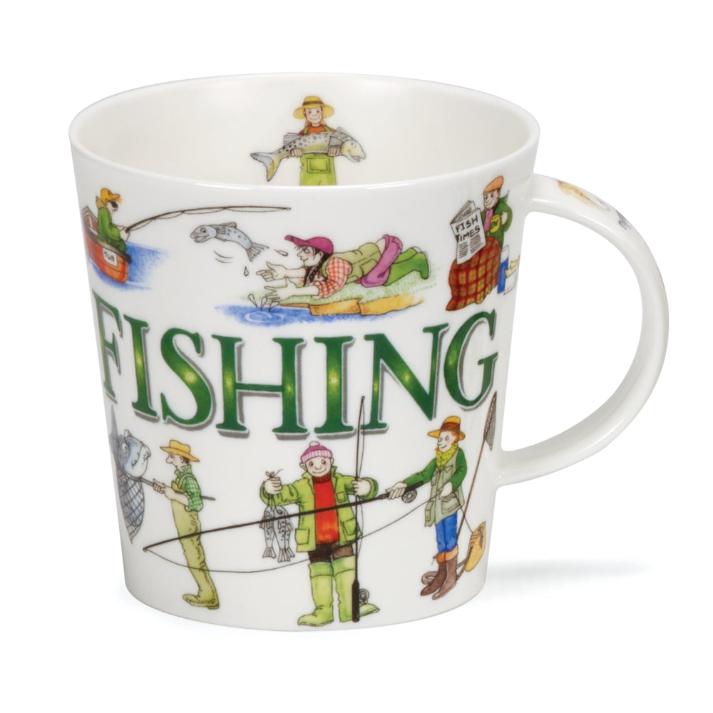 Dunoon Cairngorm Sporting Antics Fishing Mug 16 oz