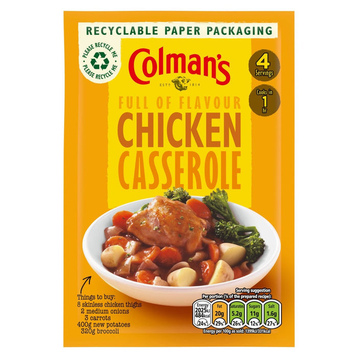 Colman's Chicken Casserole Mix 40g
