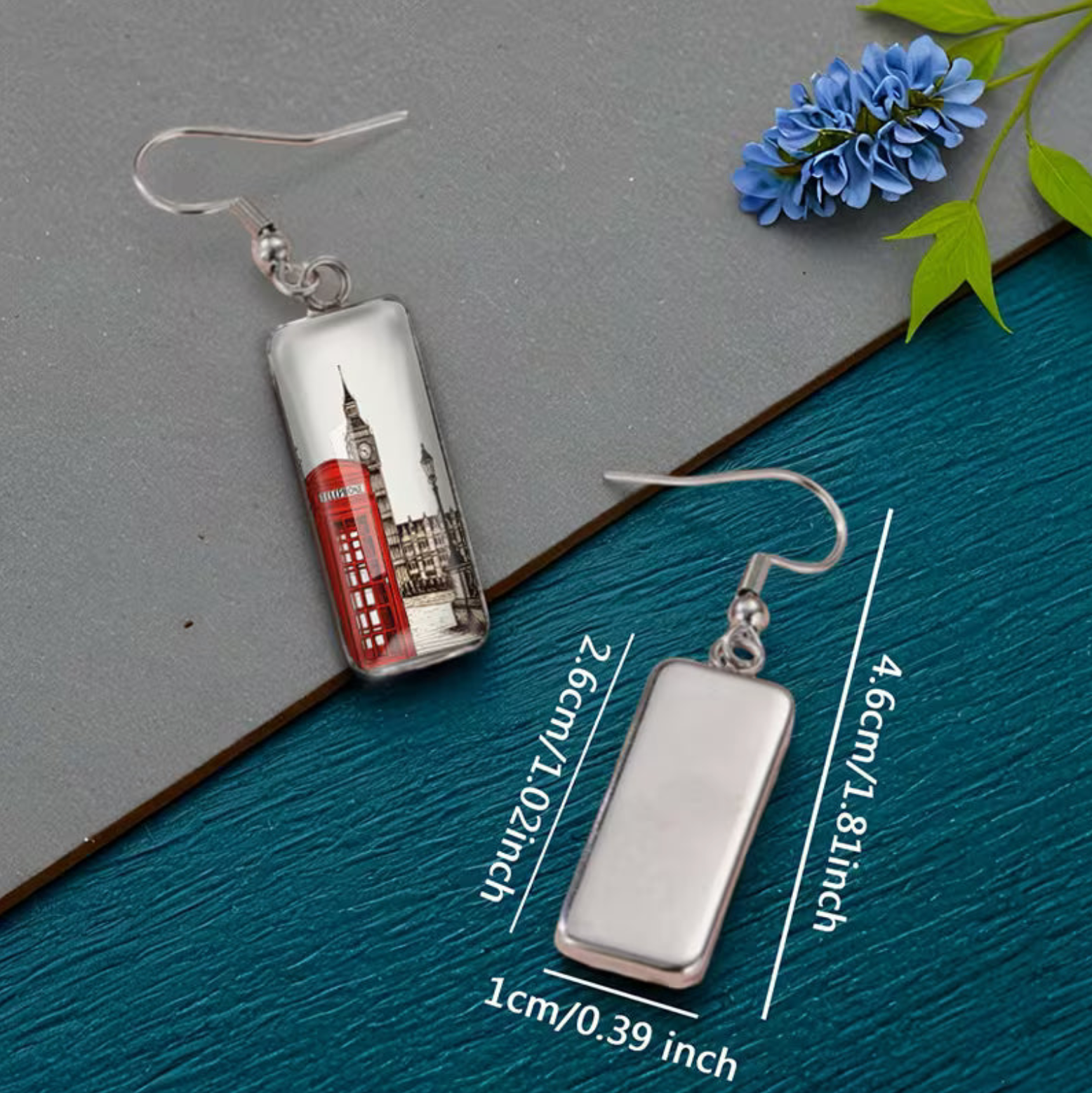 Earrings - Vintage Telephone, Big Ben