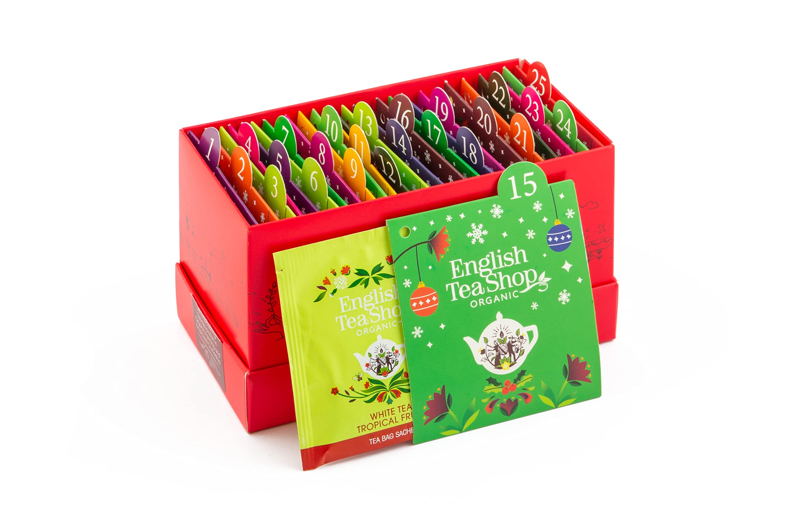 English Tea Shop Organic Tea Advent Calendar red, 44.5g