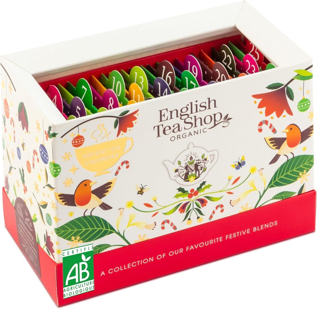 English Tea Shop Organic Tea Advent Calendar White, 44.5g
