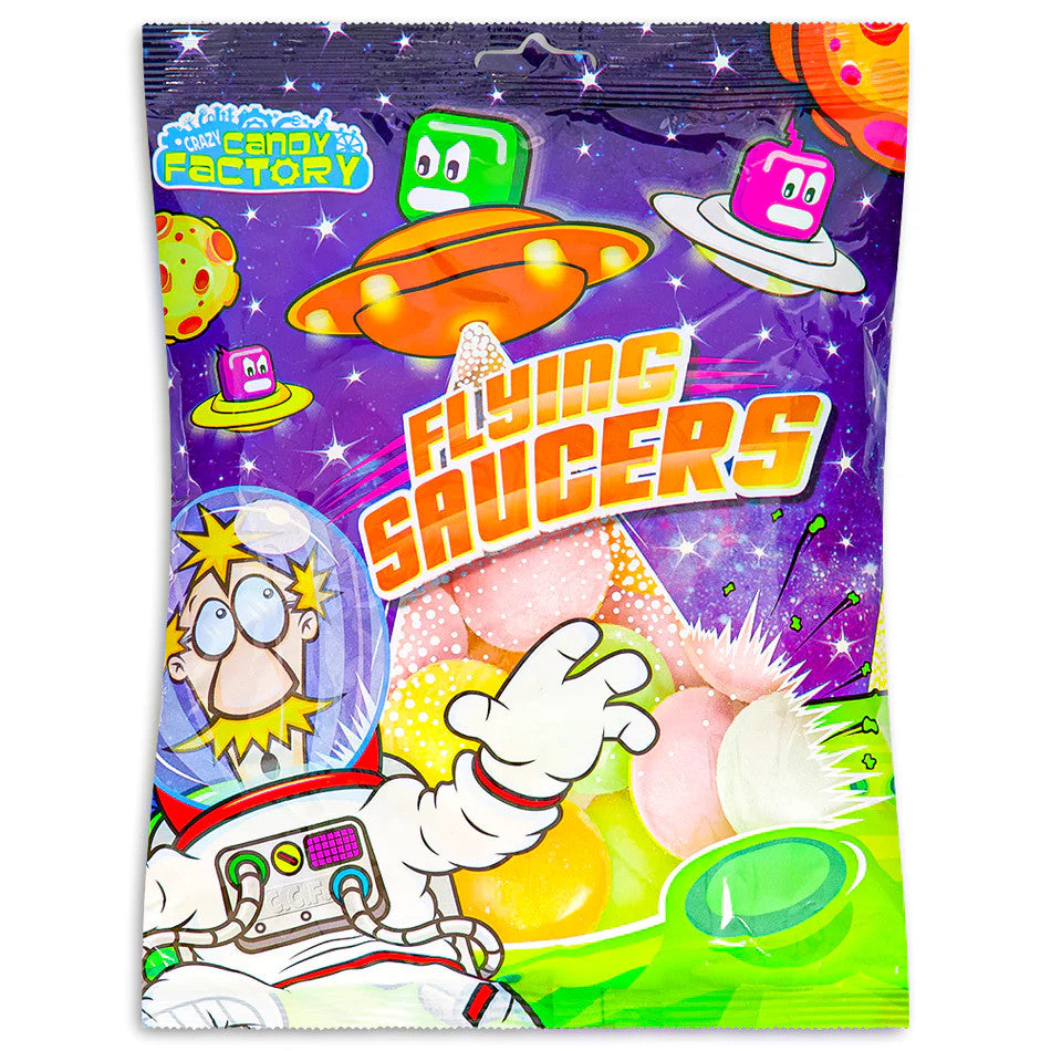 Crazy Candy Factory Flying Saucers 40g