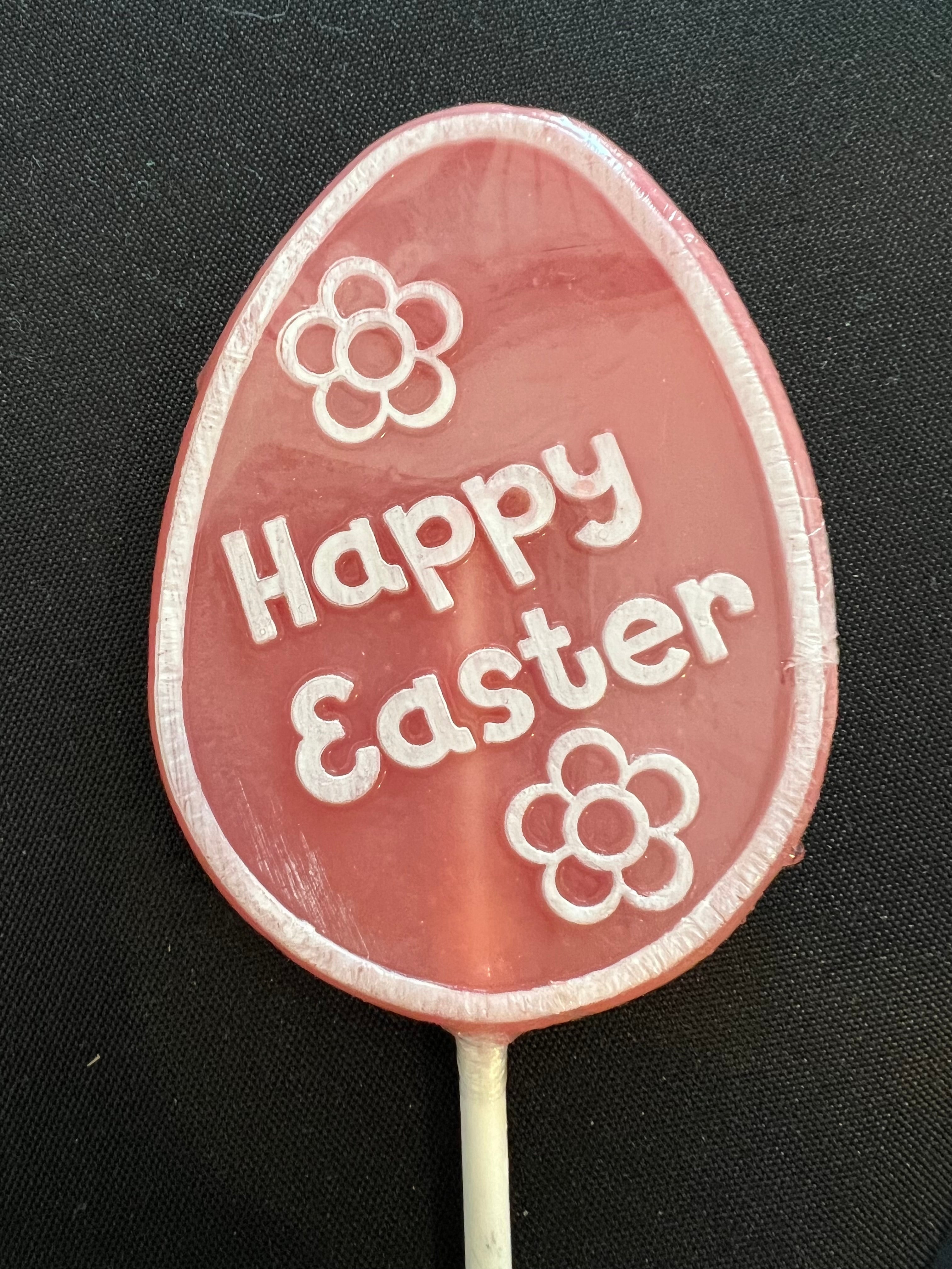 Original Candy Co. Pink Egg Strawberry Flavor Lollipop 60g