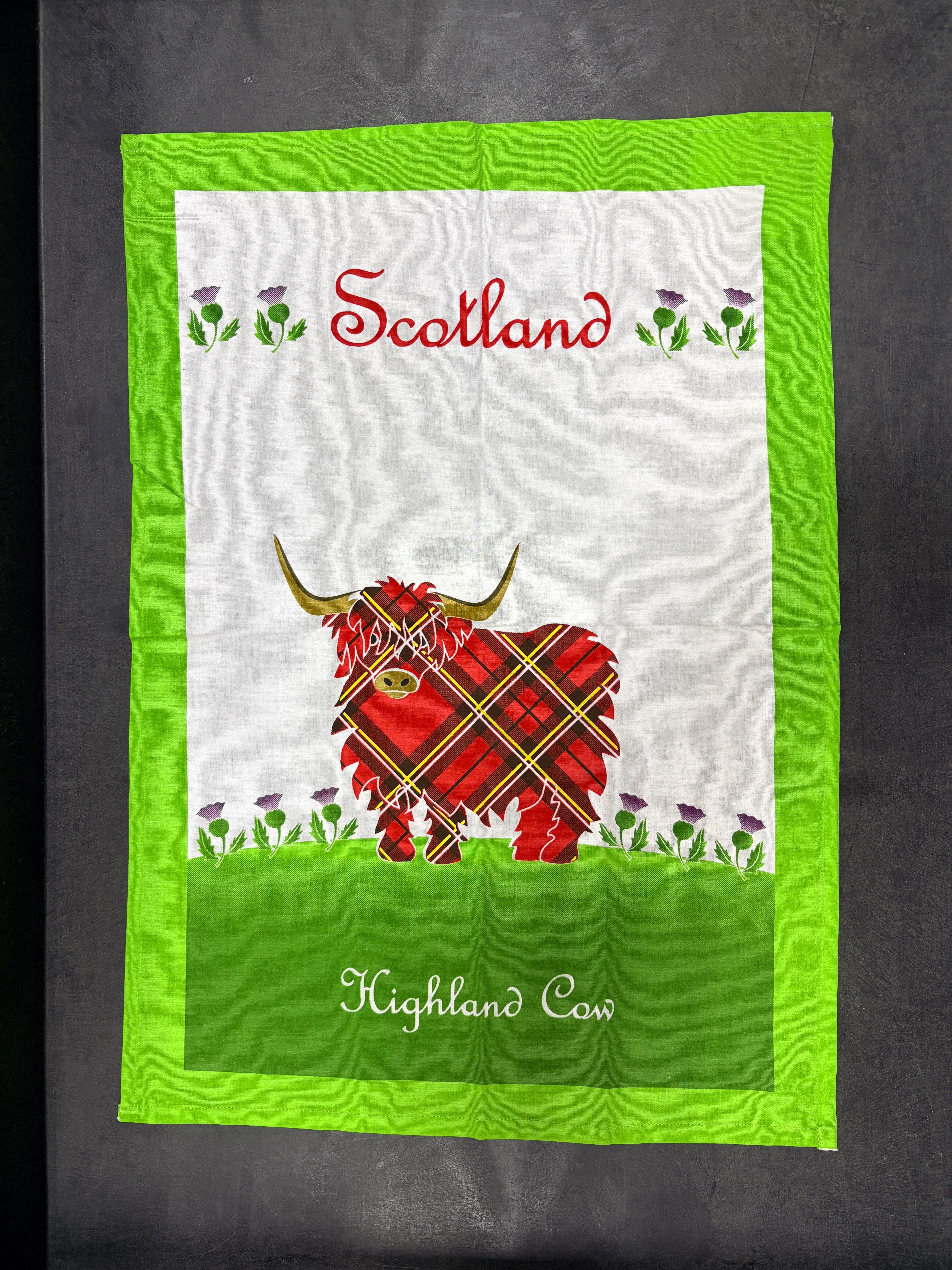 Tea Towel - Scottish Highland Cow