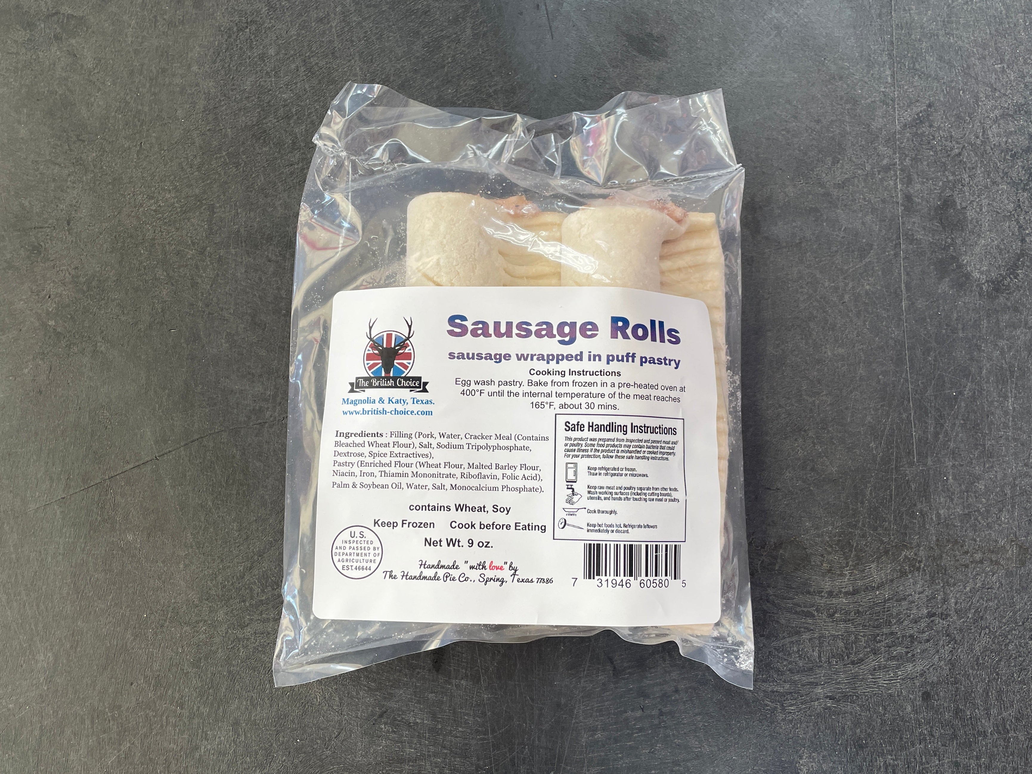 Sausage Rolls - Original 2pk 9oz (1/2 lb Ship Weight)