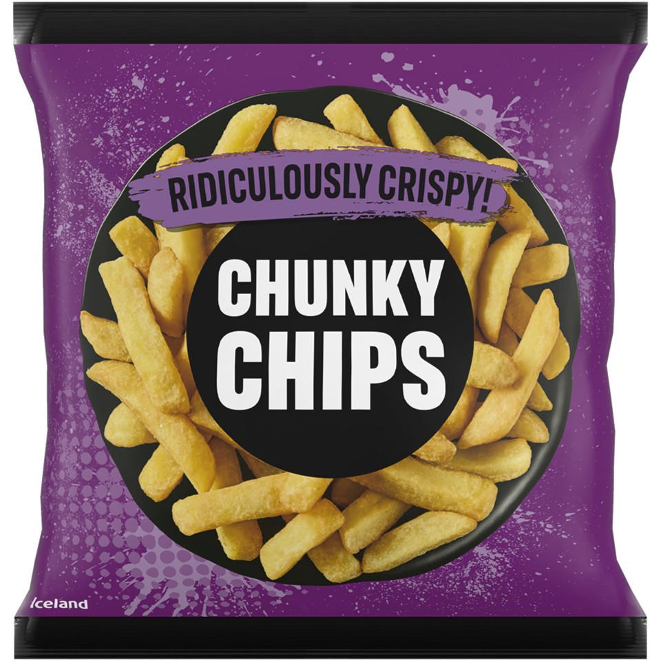 Iceland Ridiculously Crispy Chunky Chips 1.2kg (2.5lb ship weight)