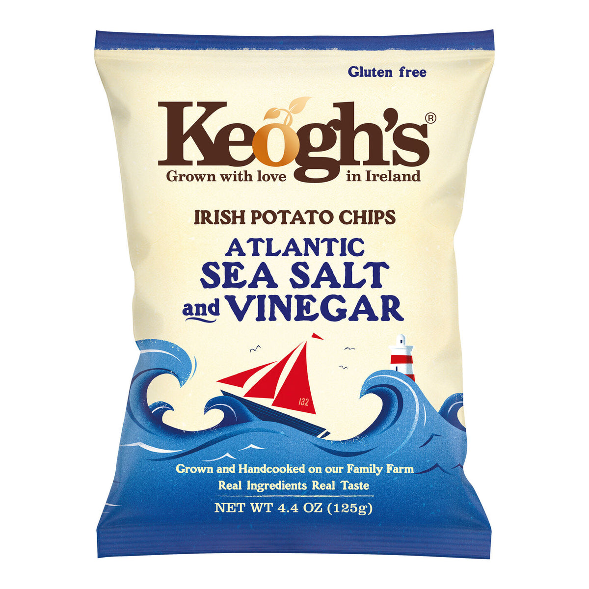 Keogh's Sea Salt & Vinegar Crisps 125g