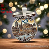 Key Ring. Edinburgh Scotland x 1 (2" x 1") (designs may vary)