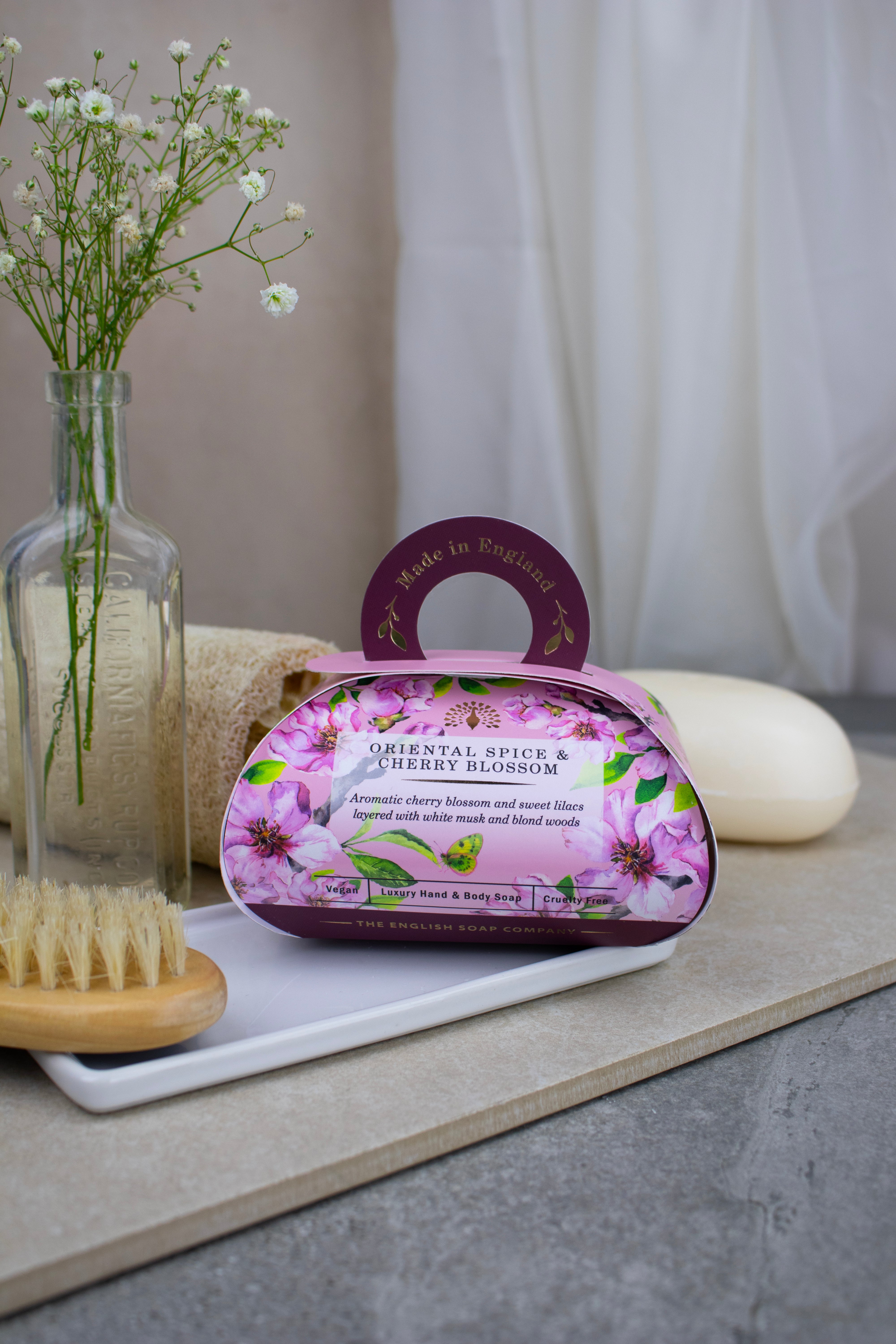 English Soap Company Oriental Spice & Cherry Blossom Soap Gift 260g