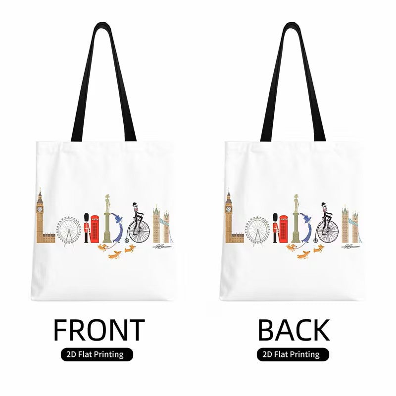 Tote Bag - London Icons 2D Print