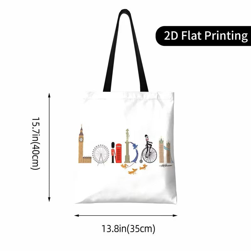 Tote Bag - London Icons 2D Print