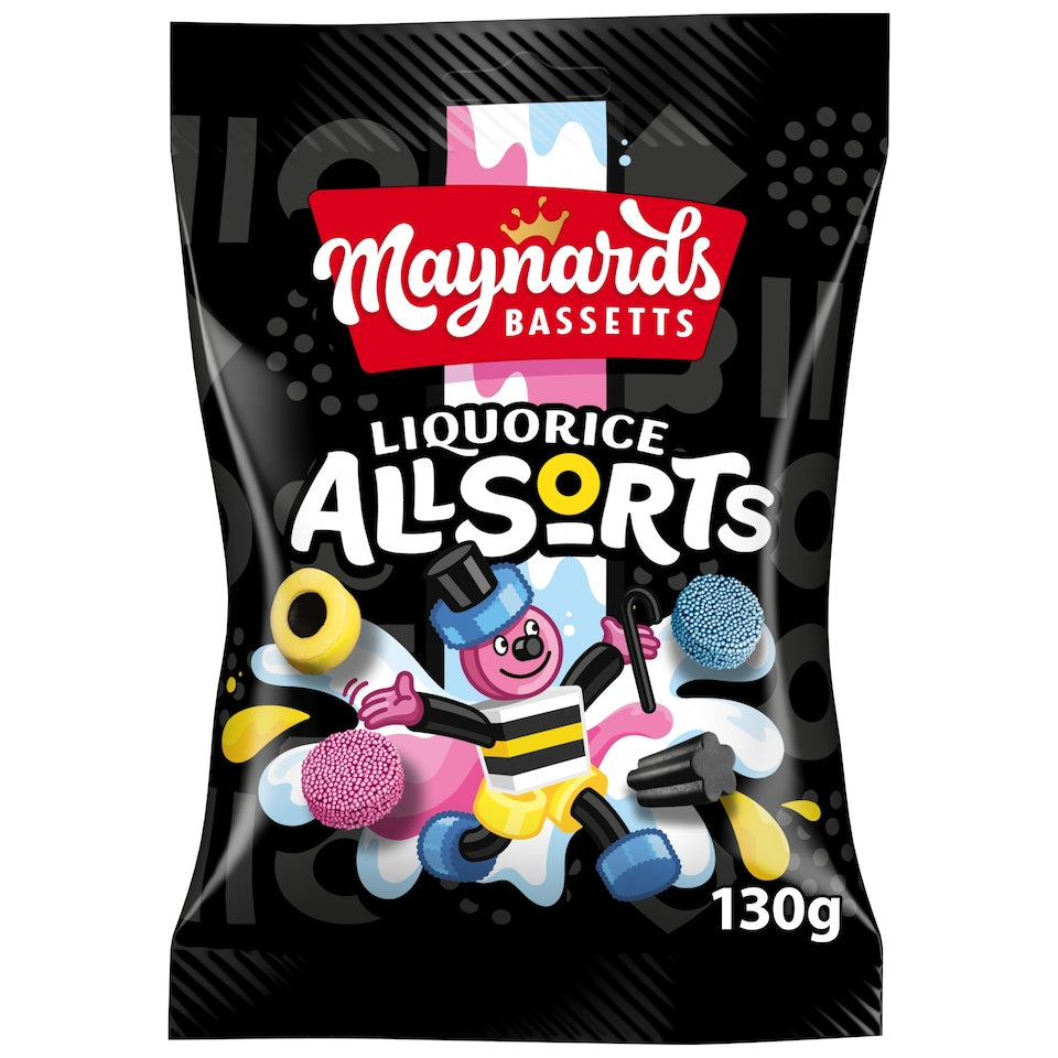 Maynards Bassetts Liqourice Allsorts Bag 130g