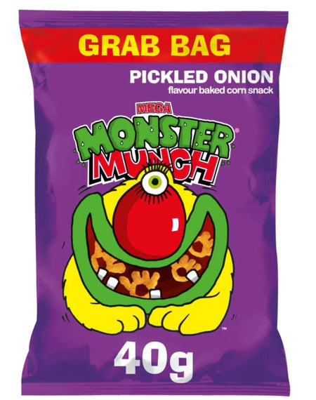 <p data-mce-fragment="1">Satisfy your snack cravings with our Monster Munch Pickled Onion Flavor Crisps. This 40g bag is perfect for on-the-go snacking, with a tangy pickled onion flavor that will leave your taste buds wanting more.</p> <p data-mce-fragment="1">Made with high-quality ingredients, enjoy a tasty and satisfying snack anytime, anywhere.</p>