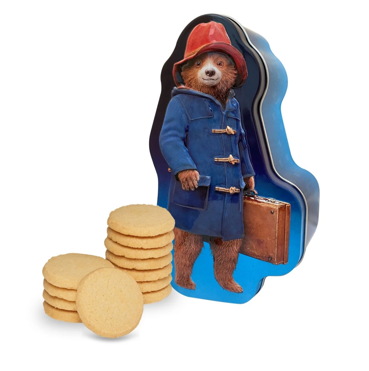 Paddington Bear Shaped Tin with Shortbread Biscuits 100g