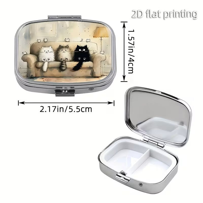 Pill Box- Cute Cat Trio