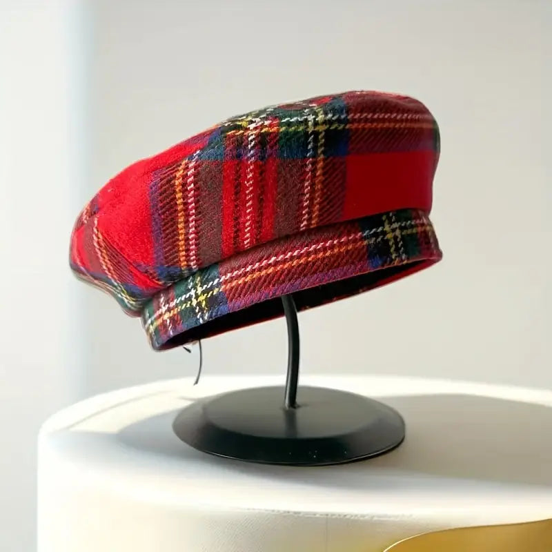 Beret Scottish Hunting Cap Scotland Tartan Beret