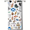 Tea Towel - Scottish Icons - Microfiber Size 24" x 16"