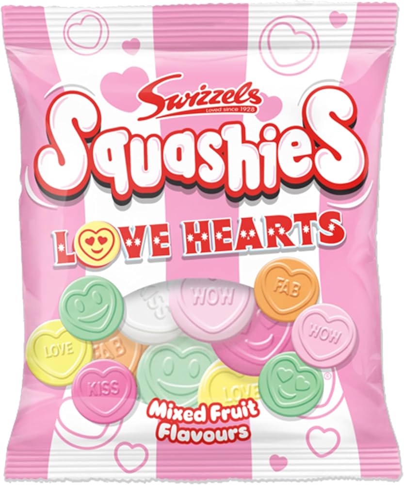 Swizzels Squashies Love Hearts 140g