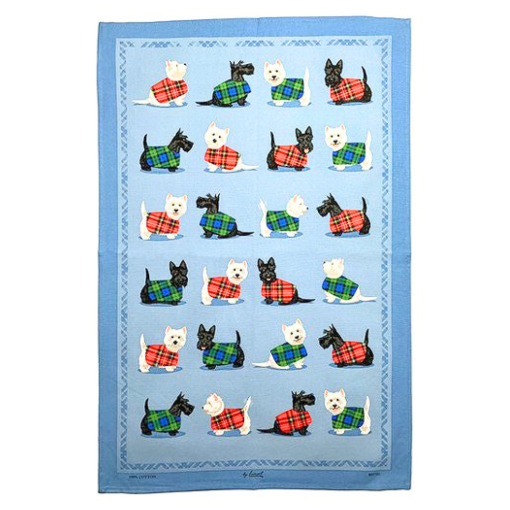 Tea Towel - Scottie & Westie