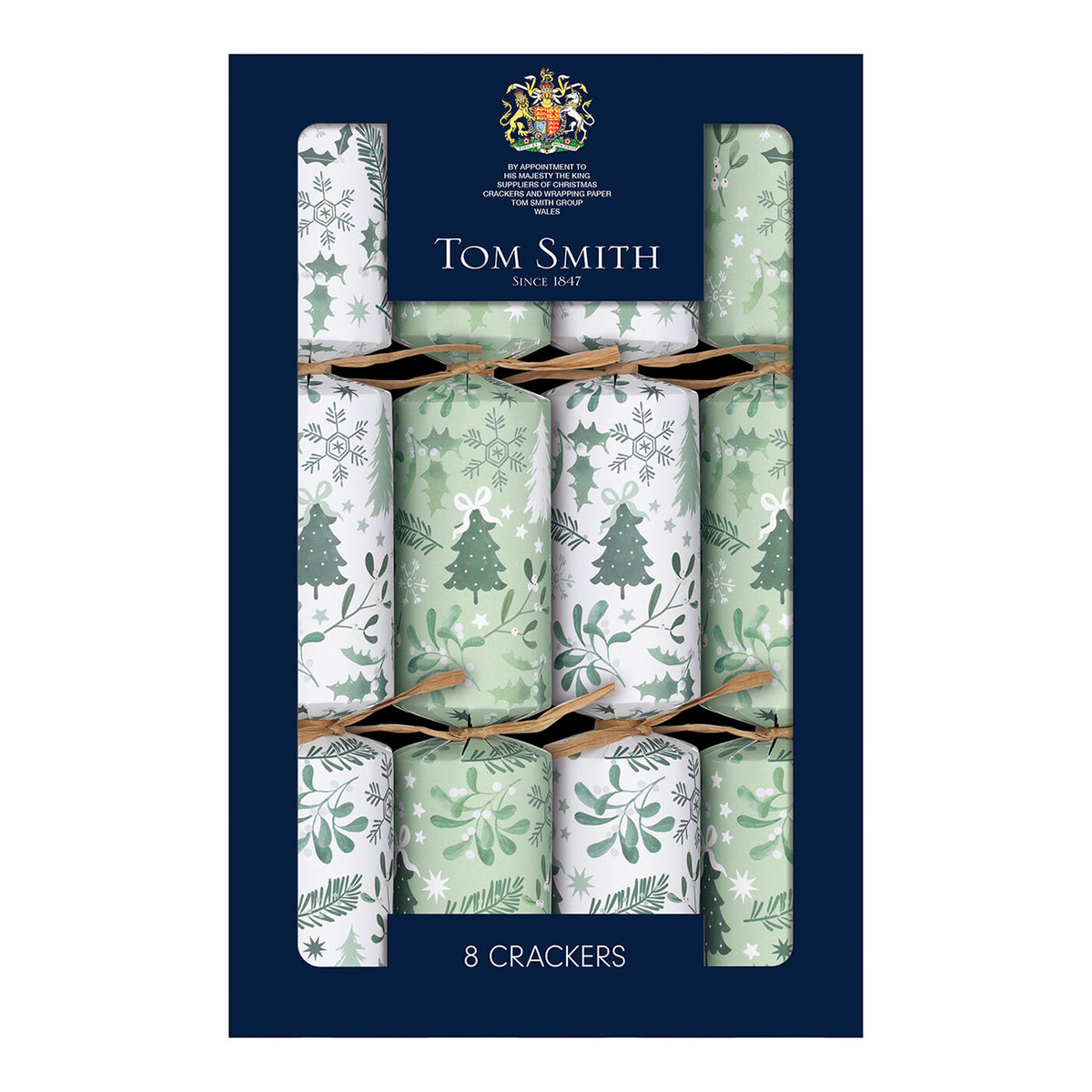 Tom Smith Mistletoe Mix Family Crackers (8 x 12.5")