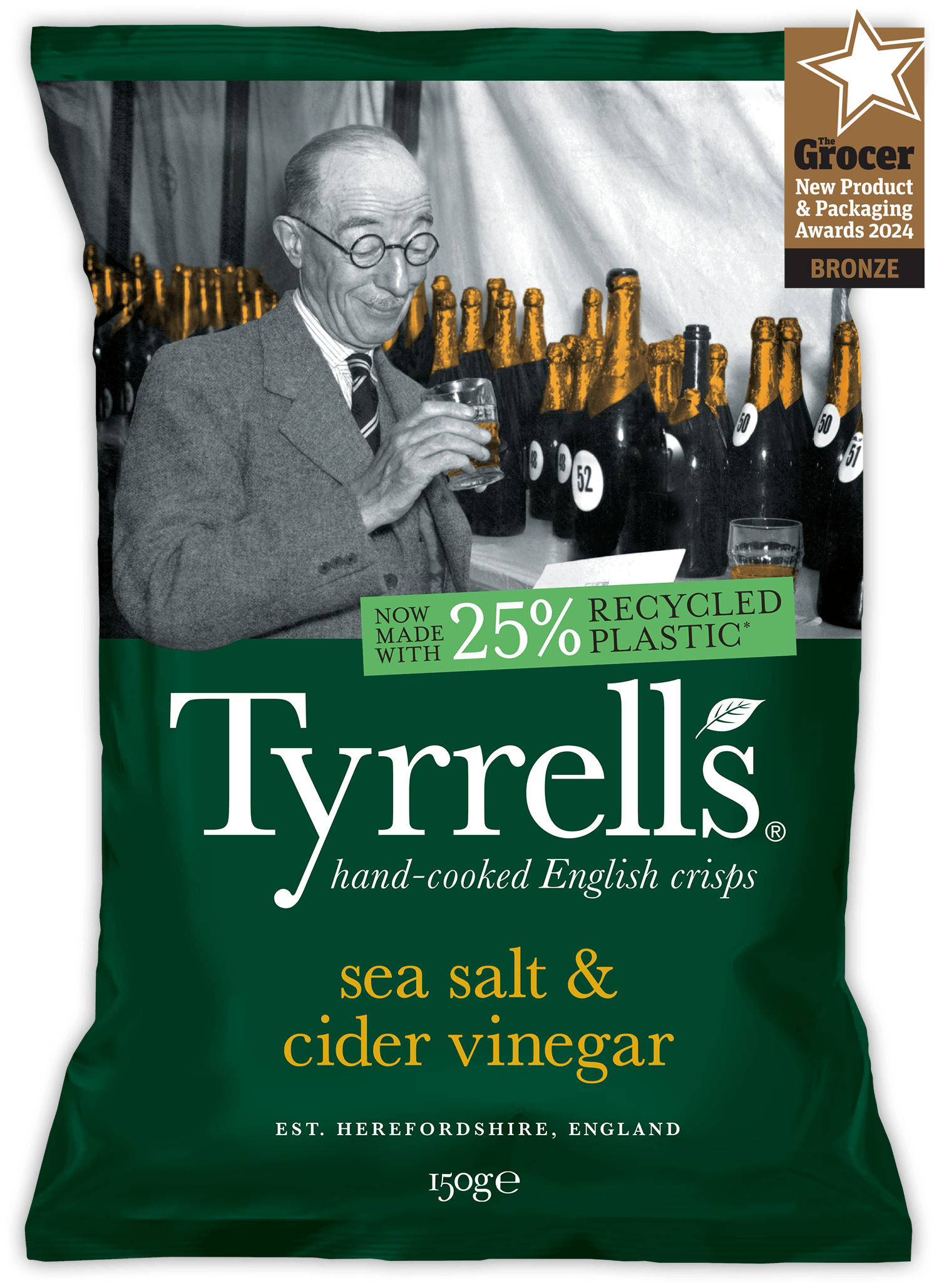 Tyrrell's Sea Salt & Cider Vinegar Crisps 40g