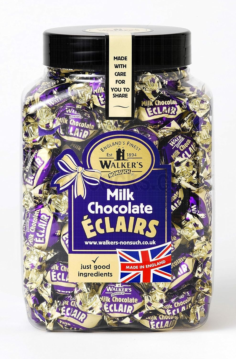 Walker's Nonsuch Milk Chocolate Eclairs Jar 1.25kg