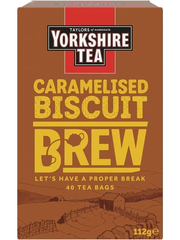 Yorkshire Tea Caramelised Biscuit Brew 40 Tea Bags 112g
