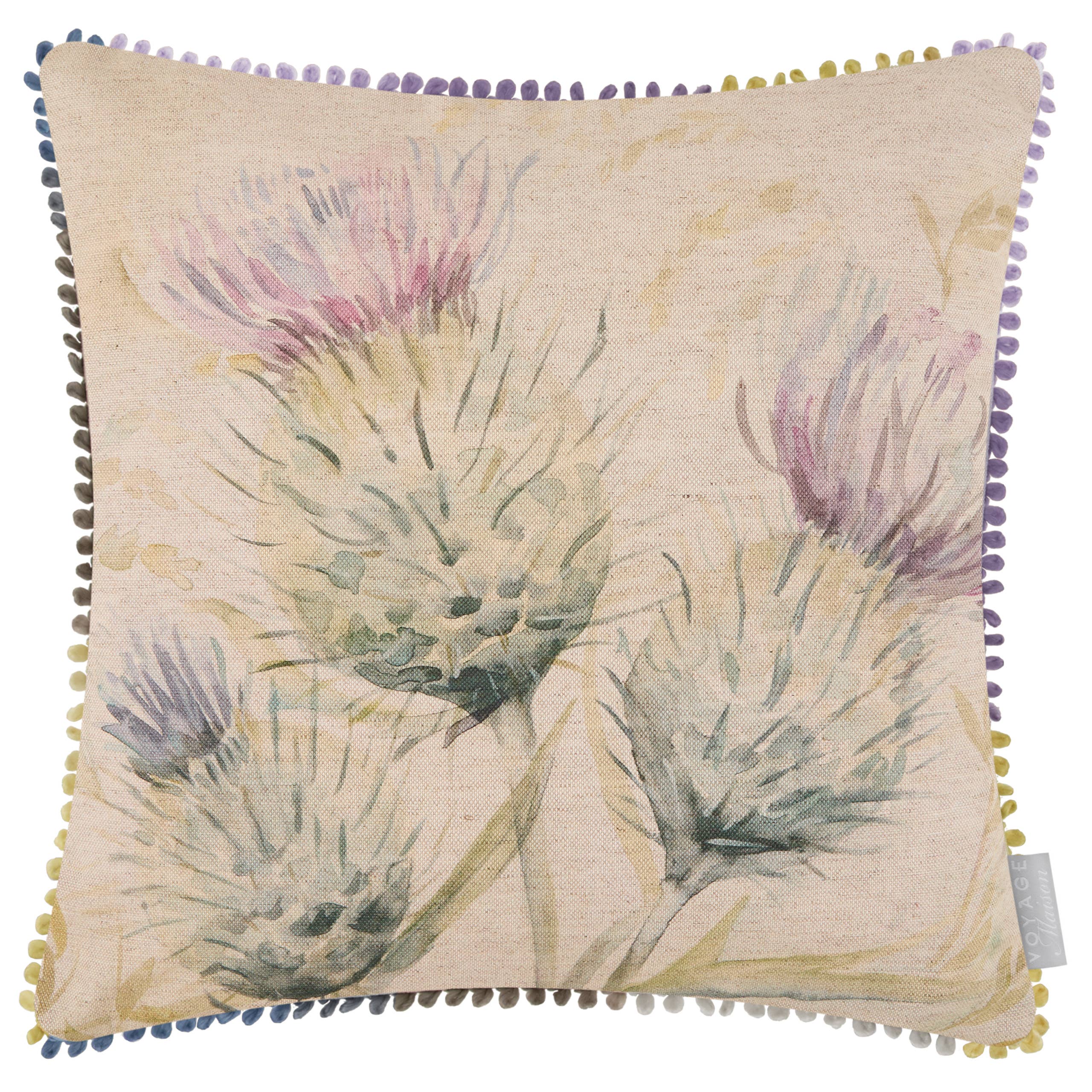 Cushion Cover Only Thistle Print - 43 x 43cm
