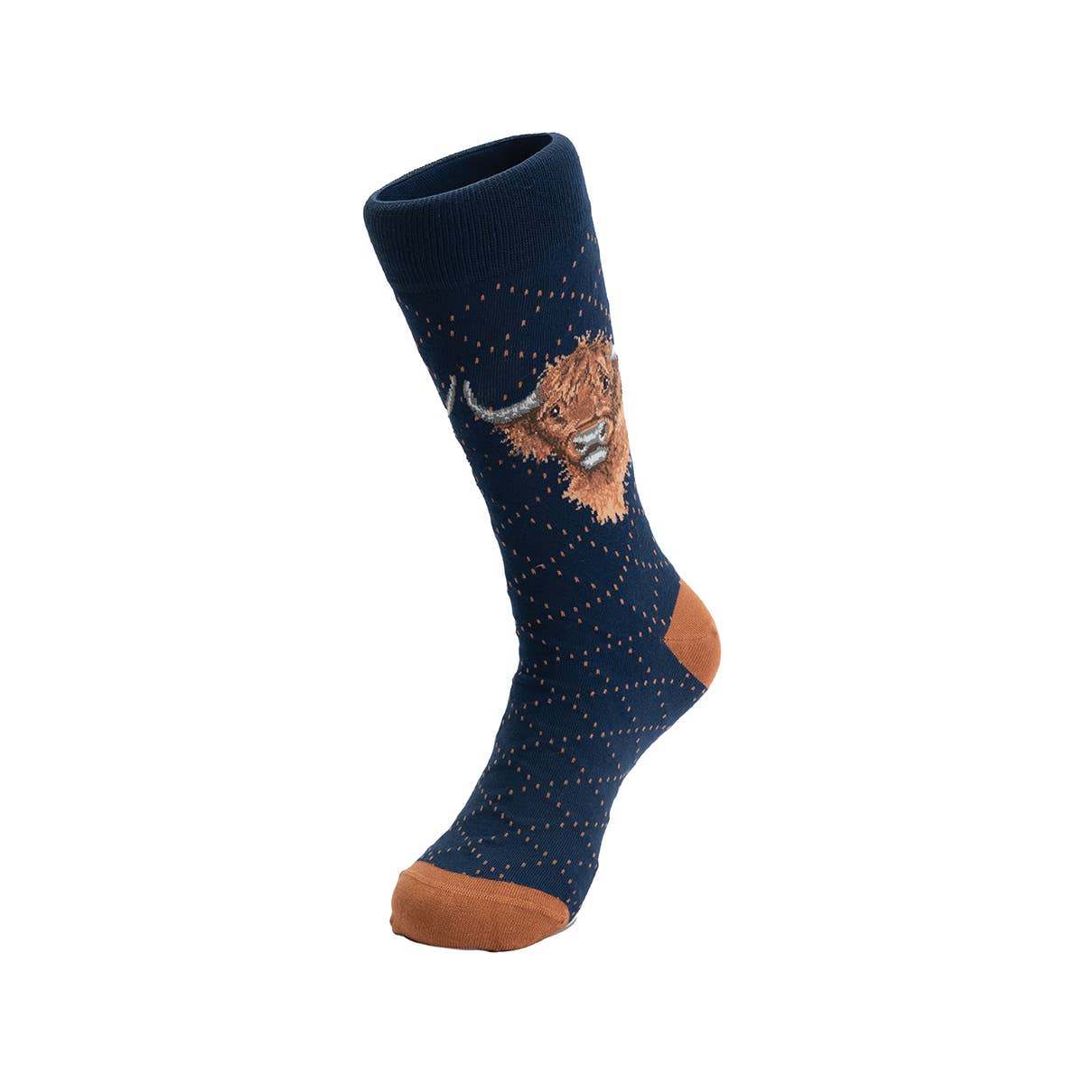 Socks - Mens Highland Cow - Highland Heathers