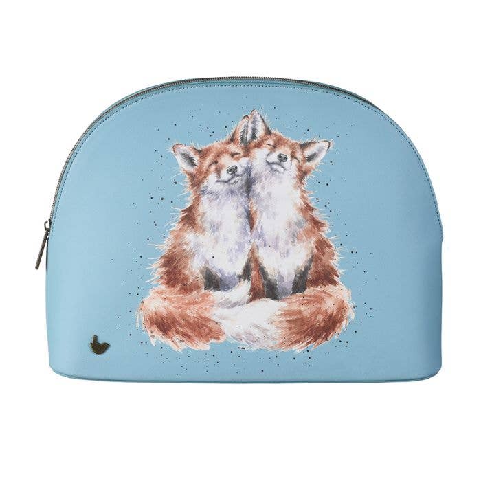 Large Cosmetic Bag - Fox Design 'Contentment"