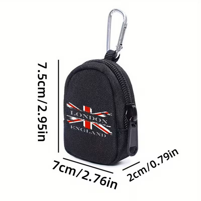 Key Ring - London Union Jack with Clip Approx Size 2.9" x 2.7"