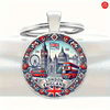 Key Ring. Vintage London, Big Ben & London Eye (Designs vary)