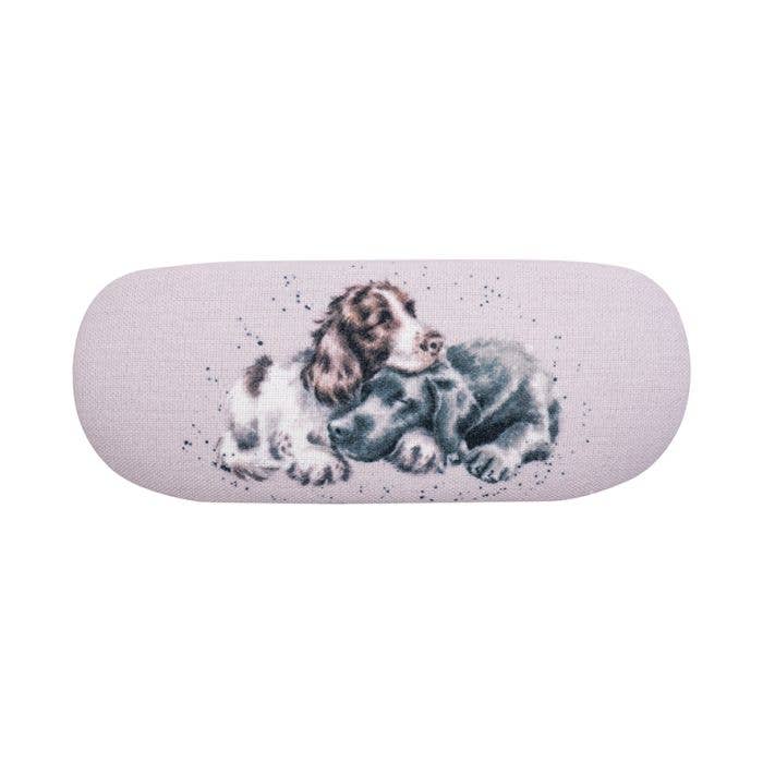 Glasses Case - 'Growing Old Together' Spaniel and Labrador