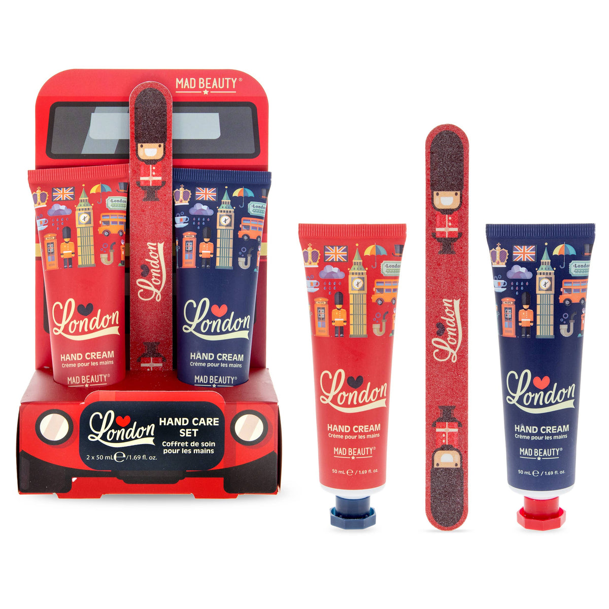 Hand Cream x 2 & Nail File Set 50ml each London Themed