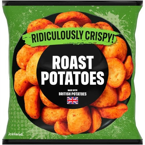 Iceland Ridiculousy Crispy Roast Potatoes 1kg (2 lb Ship Weight)