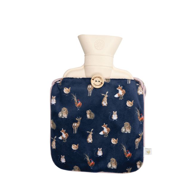 Hot Water Bottle - 'Woodlanders' Fox & Woodland Animal