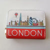 Purse - London Icons - Red & White Size 3.5" x 4.3"