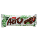 Nestle’s Aero is a delicious milk chocolate bar filled with light bubbles of air and a refreshing peppermint flavour, with a smooth chocolate coating. Made with real milk chocolate and infused with mint bubbles. Each bite will leave you with a cool and satisfying sensation. Enjoy the smooth, indulgent texture and the irresistible combination of chocolate and mint.